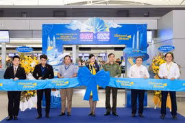 越游航空公司（Vietravel Airlines）胡志明市（越南）—深圳（中国）直飞航线开通仪式。图自baodautu.vn
