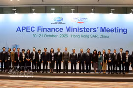 出席会议的越南代表团。图自越通社