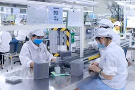 在富寿省平川一号工业园区的Star Engineers越南公司进行电子零部件生产。图自越通社