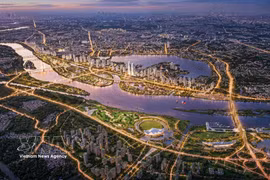 红河景观大道轴线效果图。图自越通社