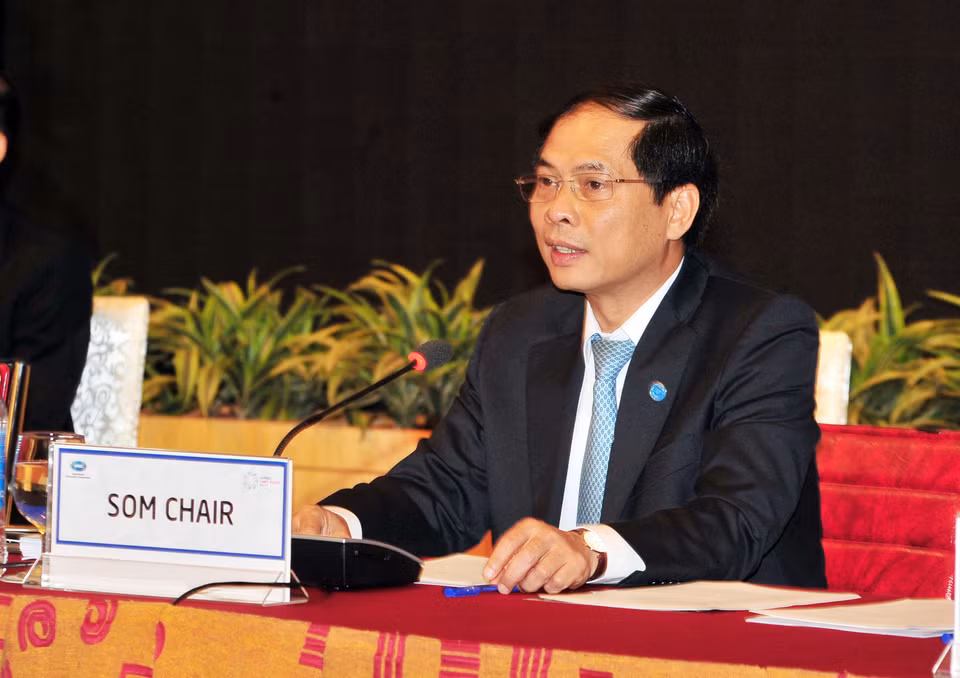 越南外交部常务副部长、越南高官会代表团团长裴青山（图片来源：越通社）
