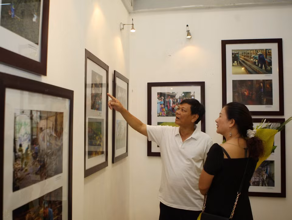 “河内郊区生活”艺术图片展。（图片来源：越通社）