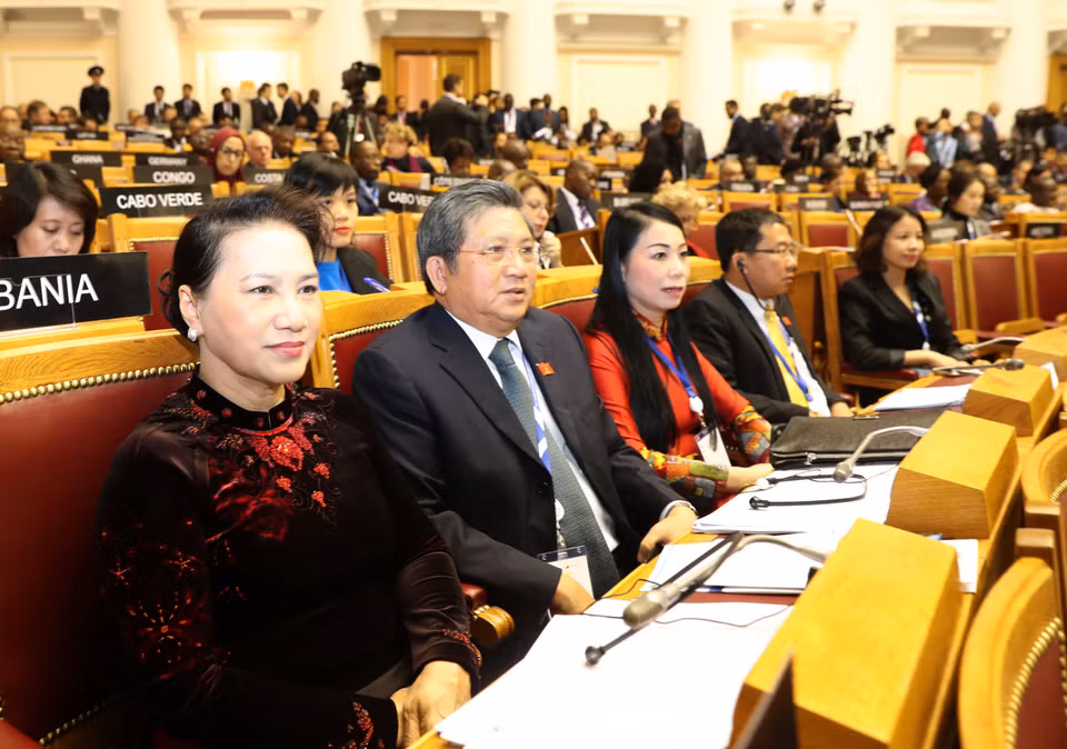 越南国会主席阮氏金银出席各国议会联盟第137届大会（图片来源：越通社）