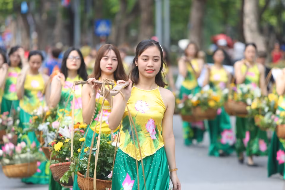 纪念活动现场热闹纷呈。越通社记者成达 摄