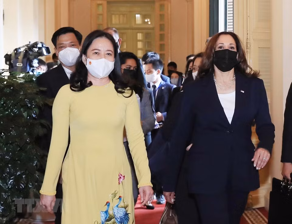 美国副总统卡玛拉•哈里斯从8月24日至26日对越南进行访问。越通社记者 仲德 摄