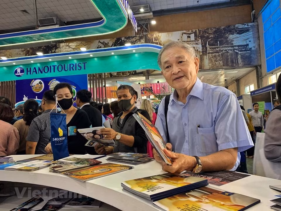 展会期间还设有旅游经营管理活动中的高新技术应用展区，为旅游企业引进数字技术并迎合旅游发展新趋势等提供协助。图自 越通社