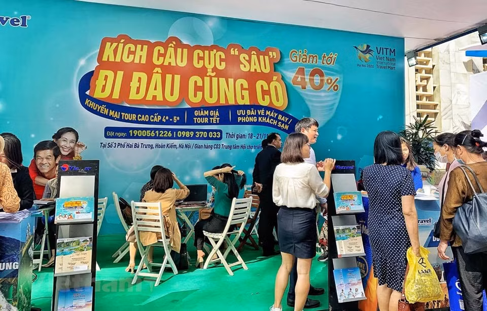这是年初以来最具规模的国内旅游刺激展会。图自 越通社