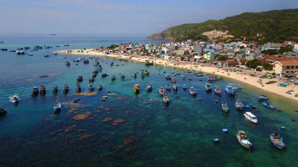 归仁市仁海渔村之美。越通社记者 诚达 摄