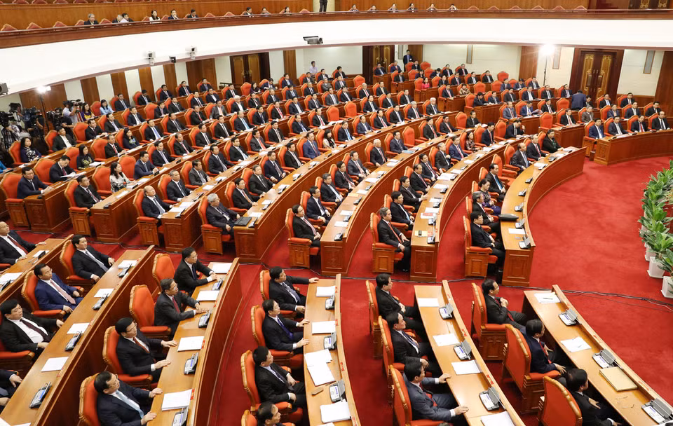 越共第十二届中央委员会第五次全体会议落幕。（图片来源：越通社）