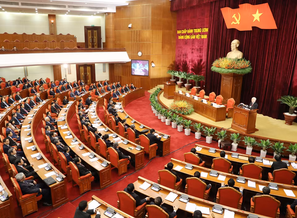 越共第十二届中央委员会第五次全体会议落幕。（图片来源：越通社）