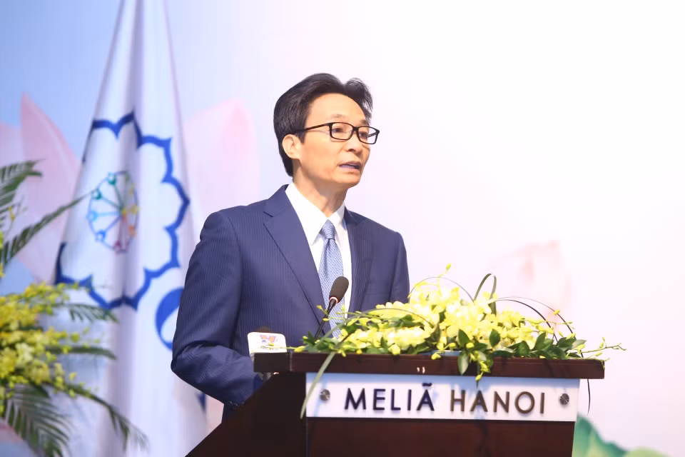 政府副总理武德儋在开幕式上发表讲话。图自越通社