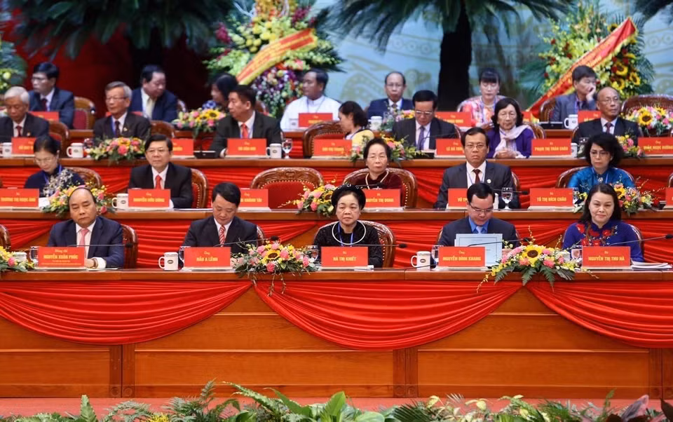 越南祖国阵线第九次全国代表大会9月19日上午在河内国家会议中心隆重举行。图自越通社