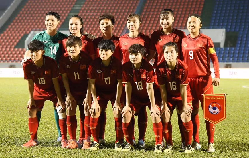 2020年东京奥运会女足亚洲区预选赛附加赛次回合越南主场迎战澳大利亚于3月11日晚在广宁省锦普体育场举行。图自越通社