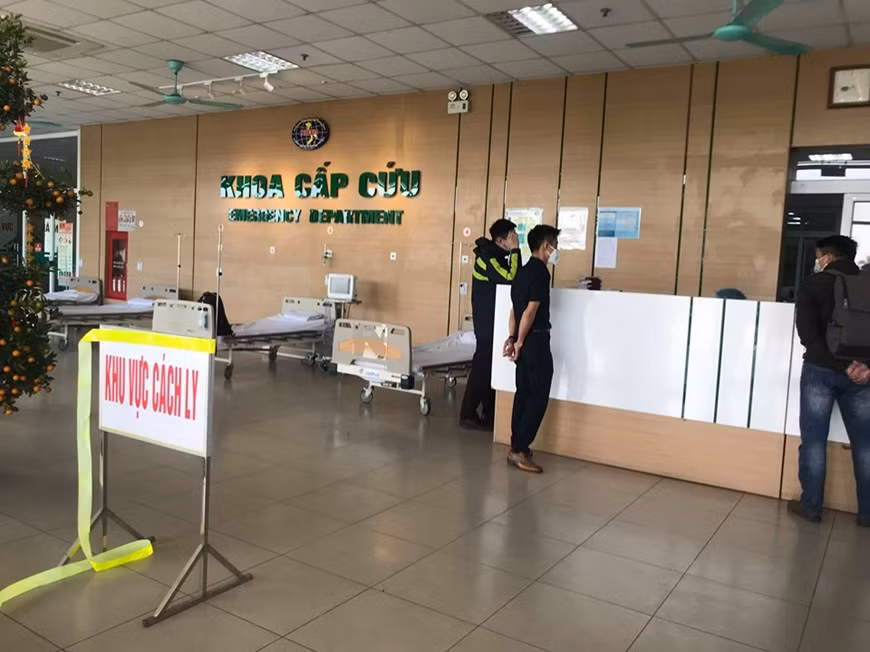 越南中央热带疾病医院东英分院的隔离区。图自越通社