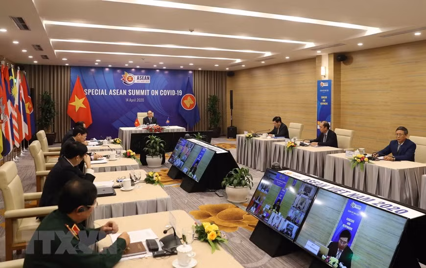 会议全景。图自越通社