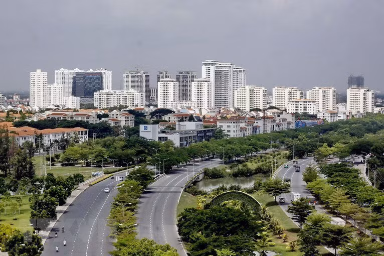 胡志明市富美兴都市区。越通社记者 世英 摄