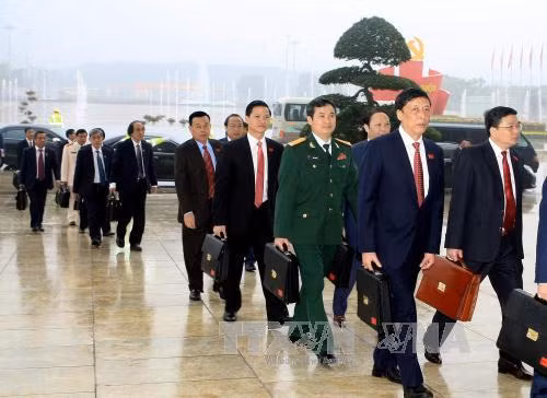 前来参加大会的各位代表（图片来源：越通社）