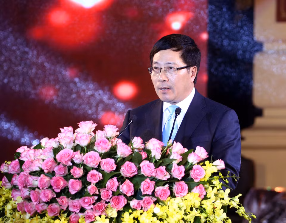 越南政府副总理兼外交部长范平明（图片来源：越通社）