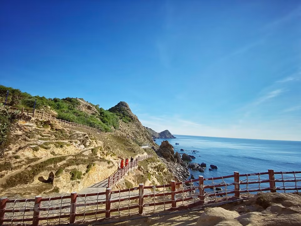 风侠是距离麒咕不远的名胜，这里的海滩美丽迷人。图自Vietnam+