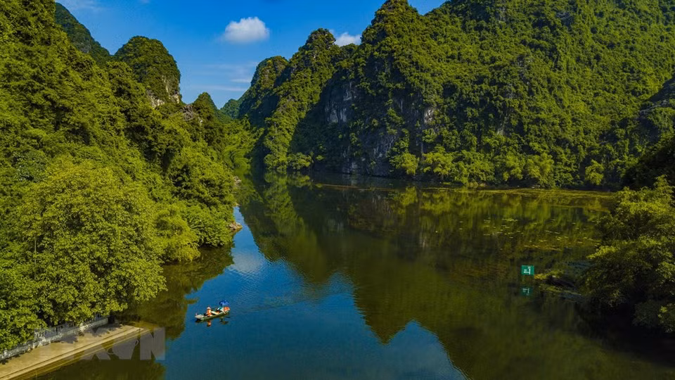 长安秋氛的风景显得平平淡淡。越通社记者 明德 摄