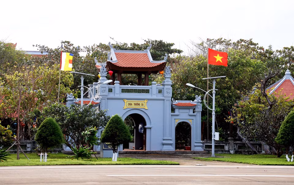 长沙寺坐落在长沙群岛中心地带。图自越通社