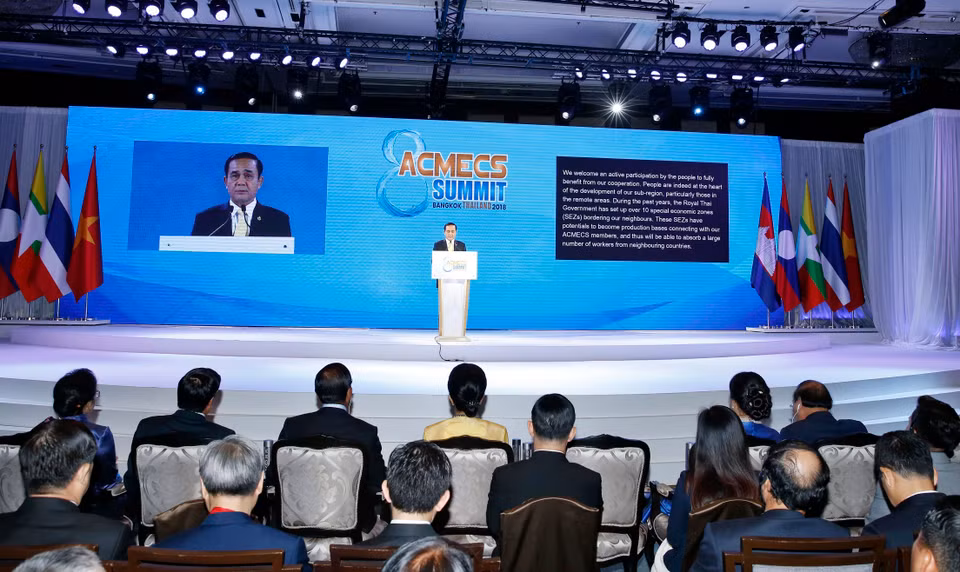 泰国总理巴育.占奥查发表讲话。 越通社记者 统一 摄