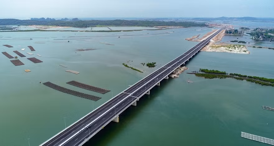 下龙-海防高速公路。图自越通社