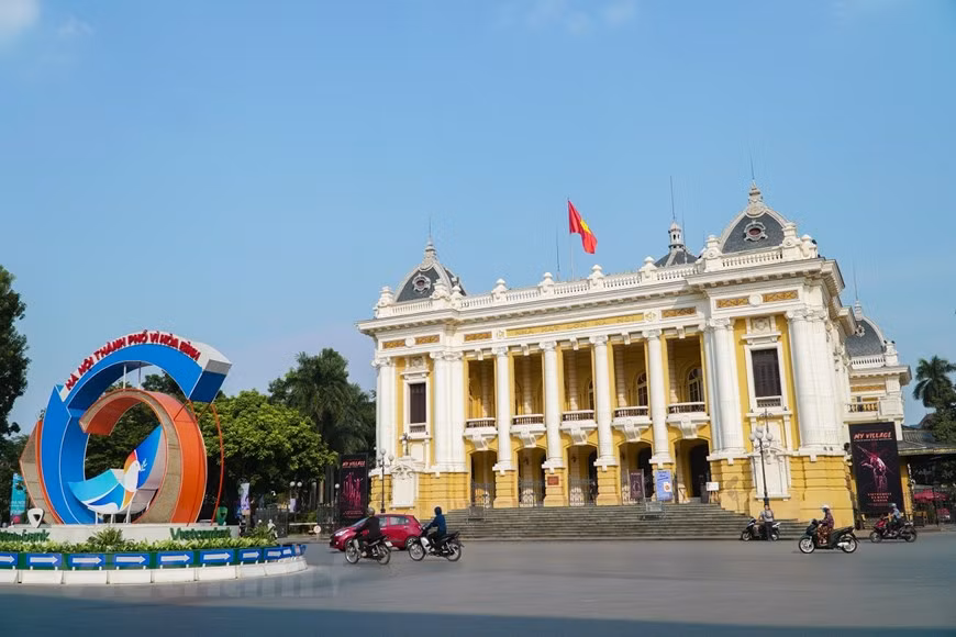 河内大剧院是河内市民十分熟悉的地方。图自Vietnam+