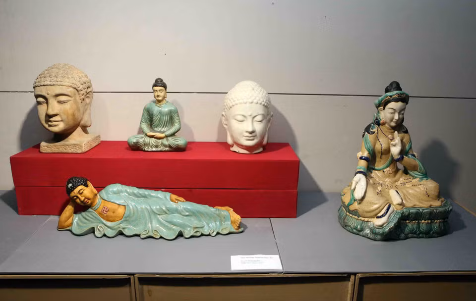 展会上展示的实物。越通社记者 陈黎林 摄