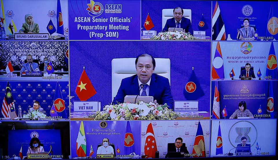 第37届东盟峰会及系列会议将于11月12日至15日以视频方式举行。这是重要政治对外活动，对越南具有特别意义，标志着越南准备完成2020年东盟轮值主席国的重任。越通社记者 杨江 摄