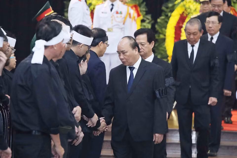 政府总理阮春福向黎德英同志的亲属表示深切慰问。图自越通社 