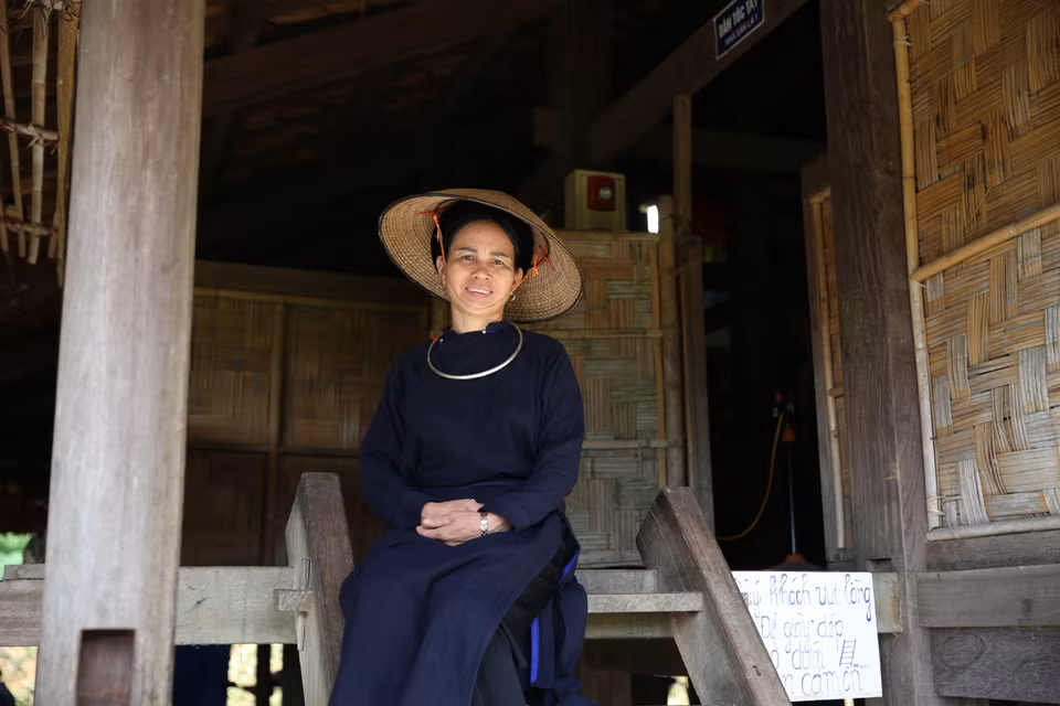 岱依族妇女。图自越通社 