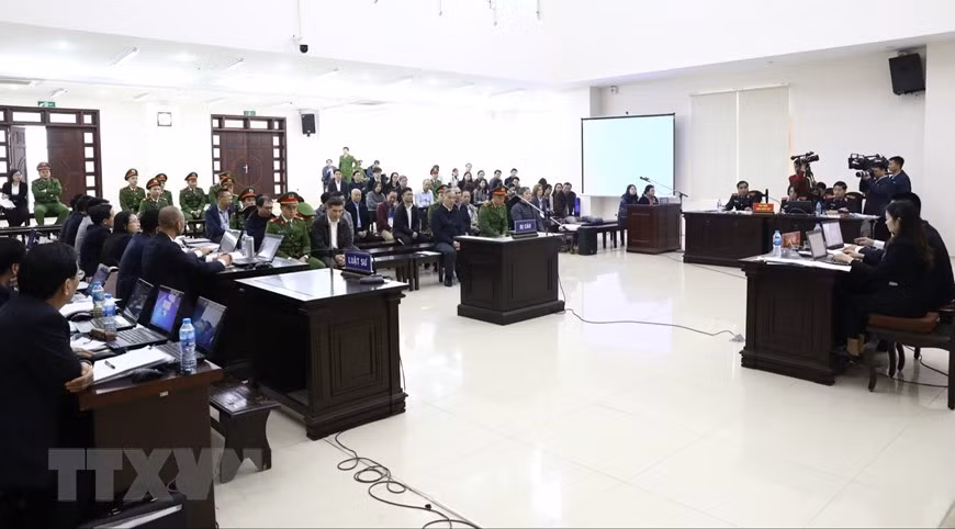 法庭全景。图自越通社
