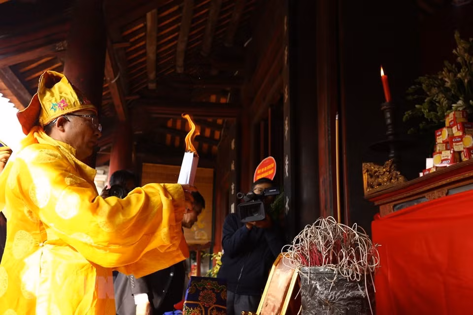2020年古螺庙会的祭礼仪式。越通社记者 明决 摄