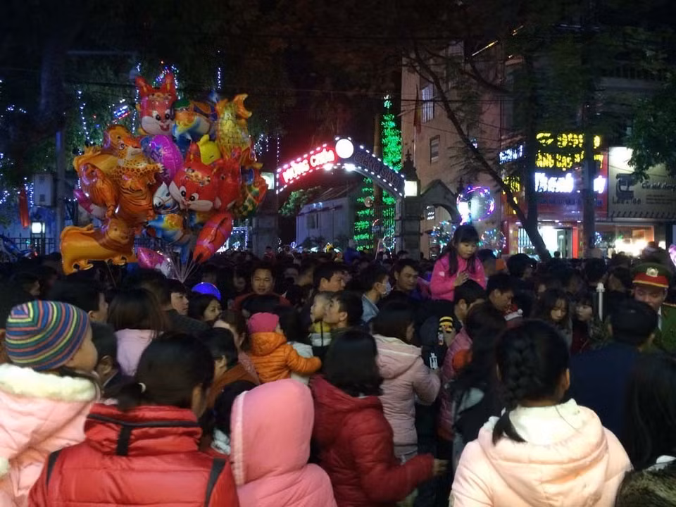 海阳省到处都充满圣诞节气氛（图片来源：越通社）
