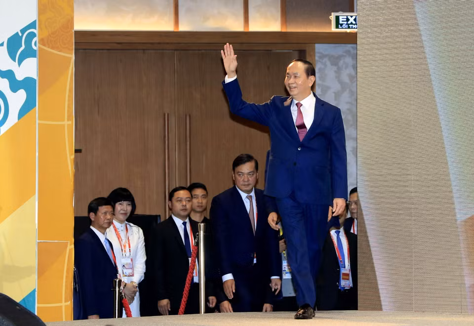 陈大光前来出席2017年APEC工商领导人峰会。（图片来演：越通社） 