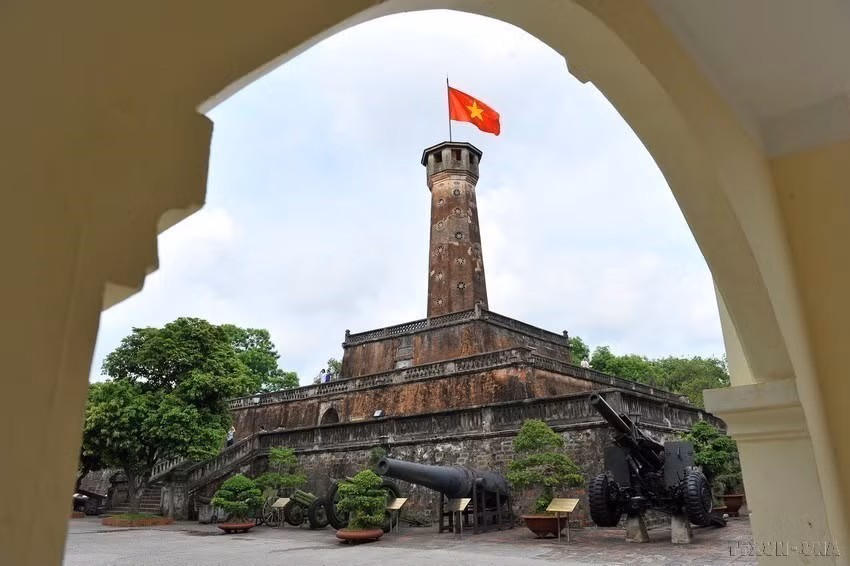 河内旗台如今仍完好地保留其原状。图自越通社