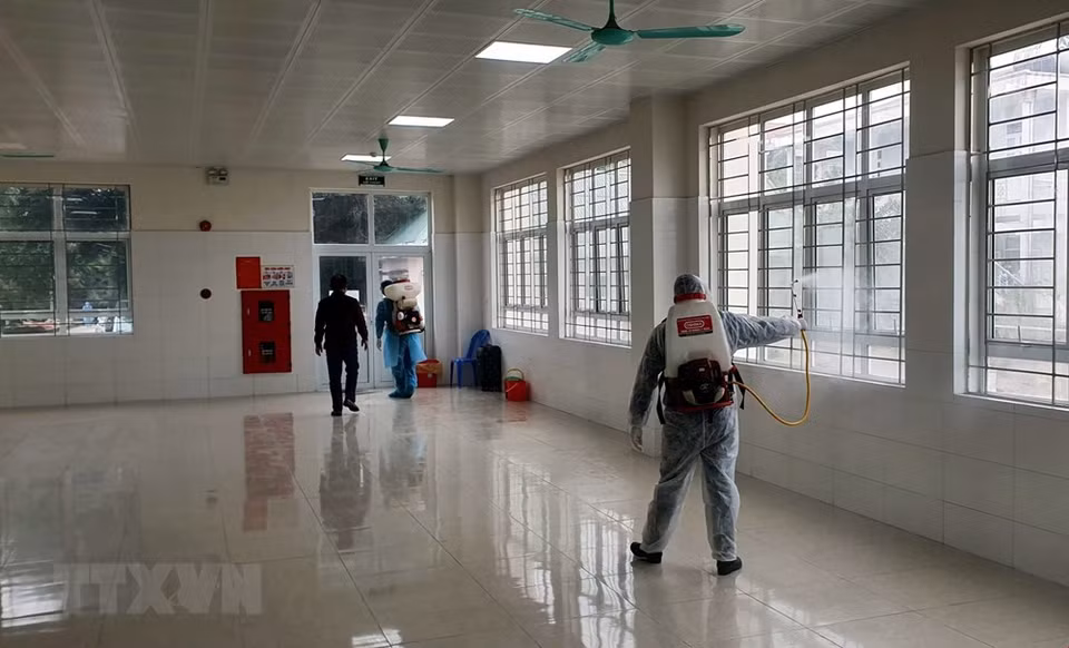 广宁省在芒街市建立新型肺炎隔离医院。（图自越通社）