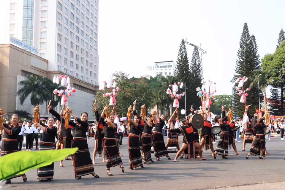 街头艺术节在得乐省邦美蜀市举行，吸引1500人参加。越通社记者俊英 摄