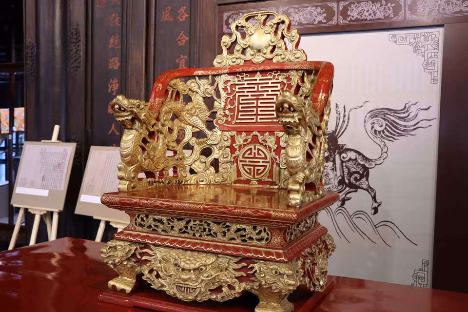 该博物馆目前管理的大部分古董与阮朝相关。越通社记者 杜长 摄