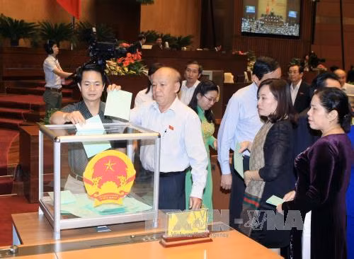  国会代表参加投票。