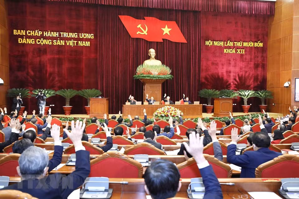 按计划，越共第十二届中央委员会第十四次全体会议将于12月20日落幕。图自越通社