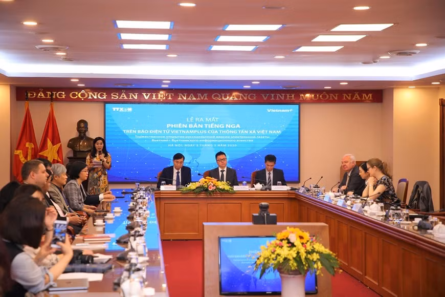 越南通讯社旗下VietnamPlus新闻网俄语版3月3日正式开通。越通社记者明山 摄