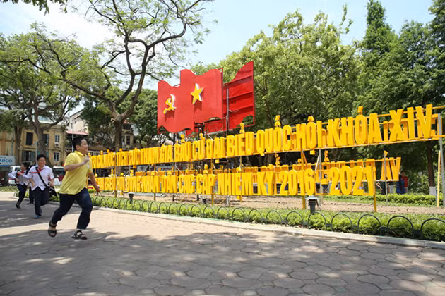 河内市还剑湖周边地区。（图片来源：人民报）