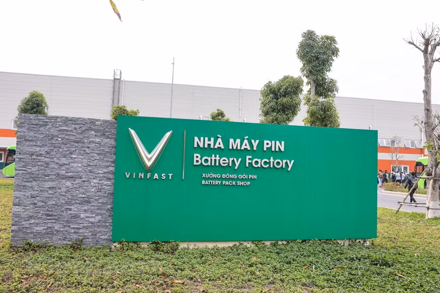 Vinfast 刚正式发售首款VF e34电动汽车。图自越通社/Vietnam+
