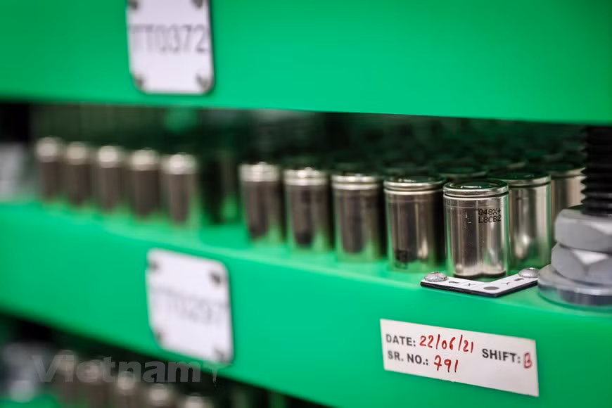 电池就是电动汽车的心脏。图自越通社/Vietnam+