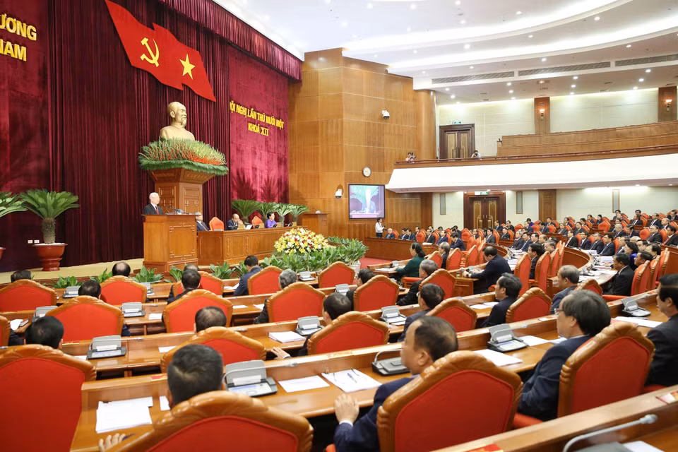会议场景。图自越通社