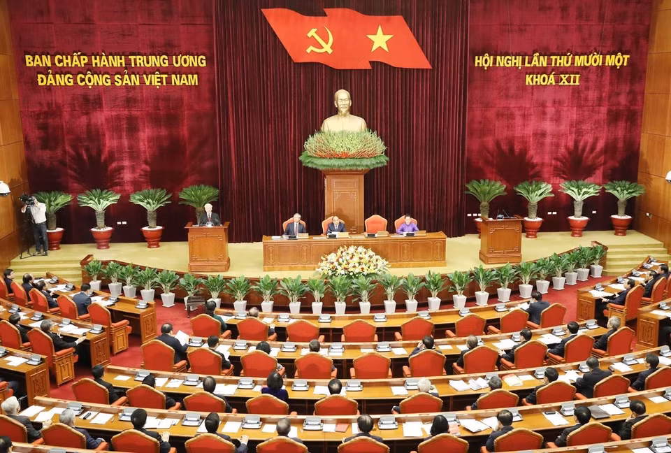 会议场景。图自越通社