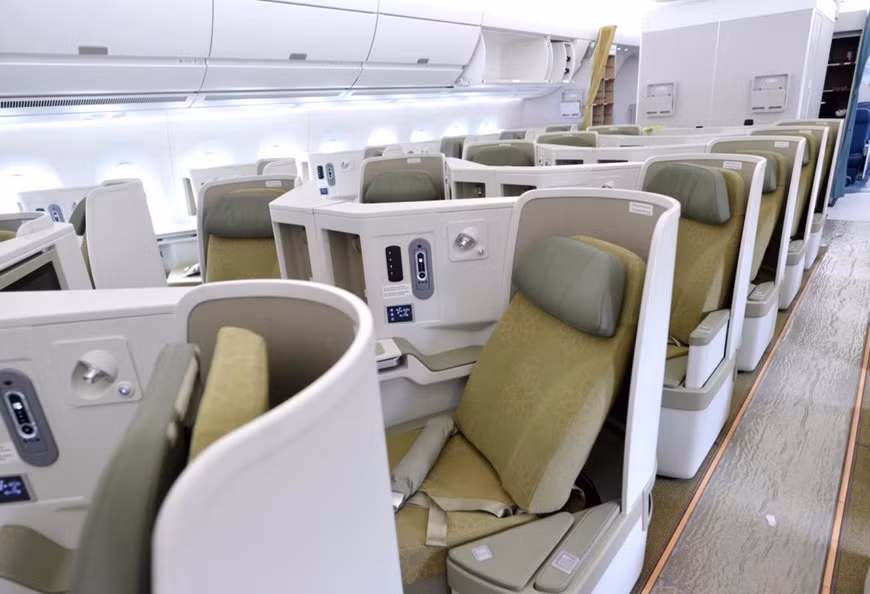 空中客车A350是欧洲空中客车公司研制的双发远程宽体客机。图自越通社