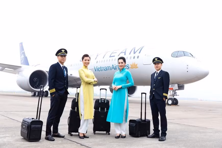 越航空中客车A350飞行队2019年2月安全度达99.56%，年均达99.21%。图自越通社